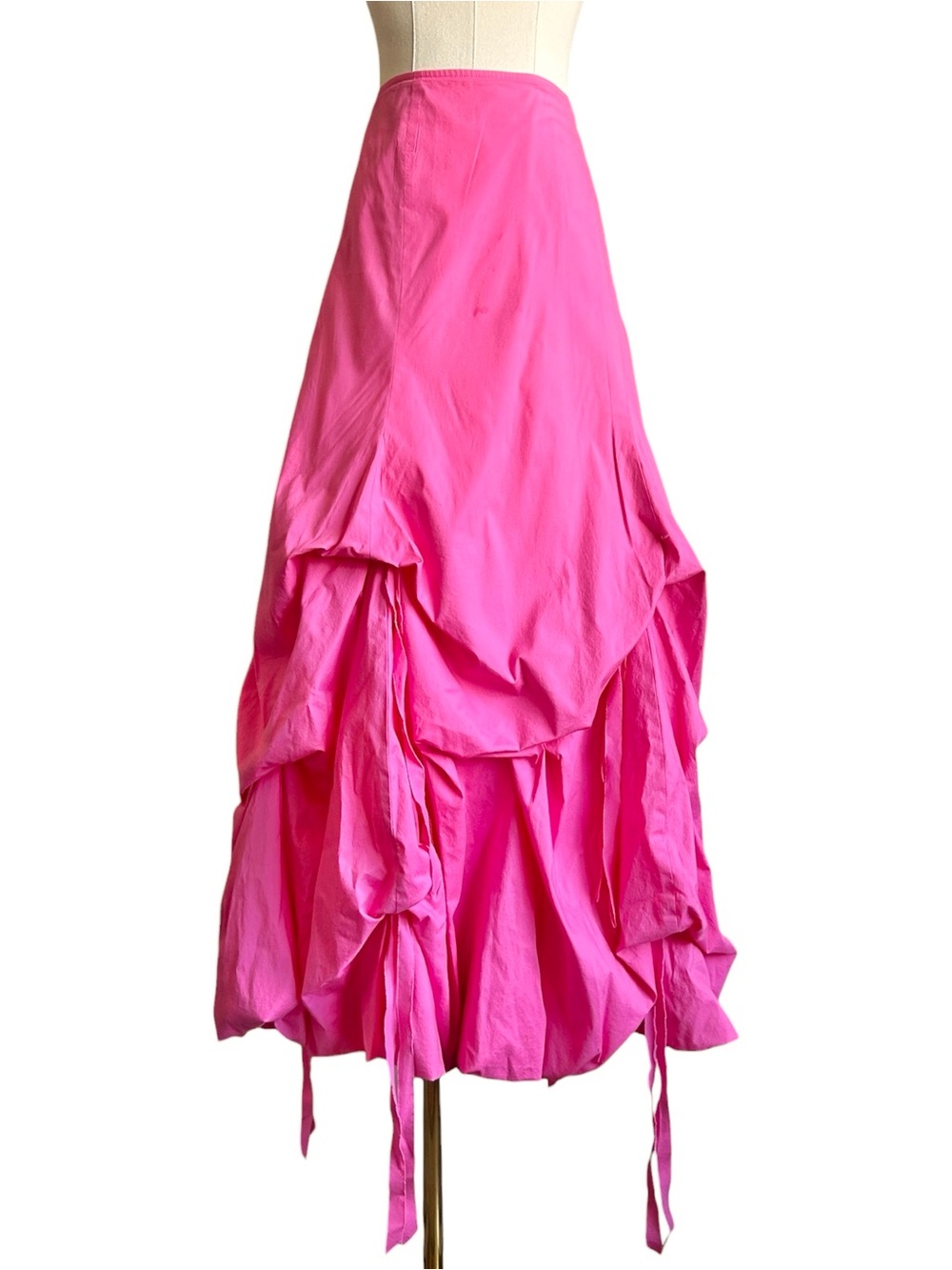 Polli Says Stretch Poplin Balloon Skirt Pink Size 6 As Is